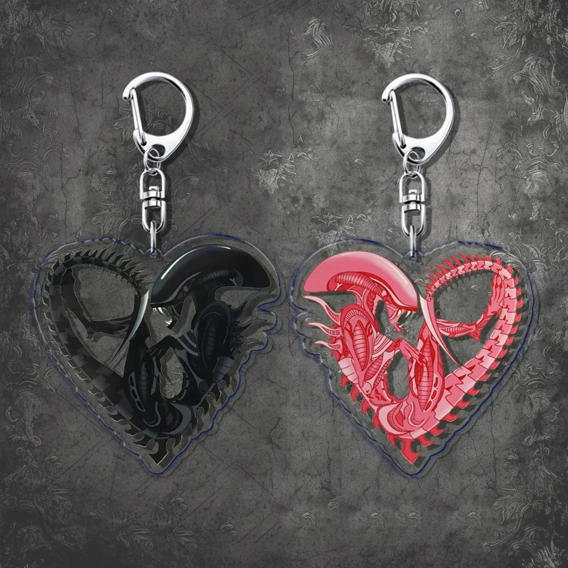 Awesome Alien Keychains—Backpack Keychain Charms Ripley Key Rings | Resurrection, Prometheus, Covenant, Predator, Requiem, Romulus, Earth
