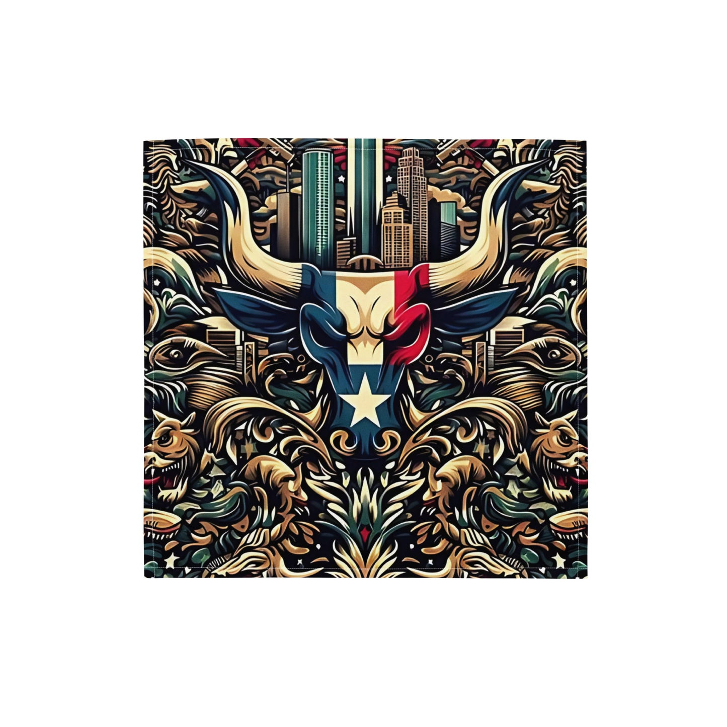 H-Town Brahma Bull || Bust-Down Bandanas