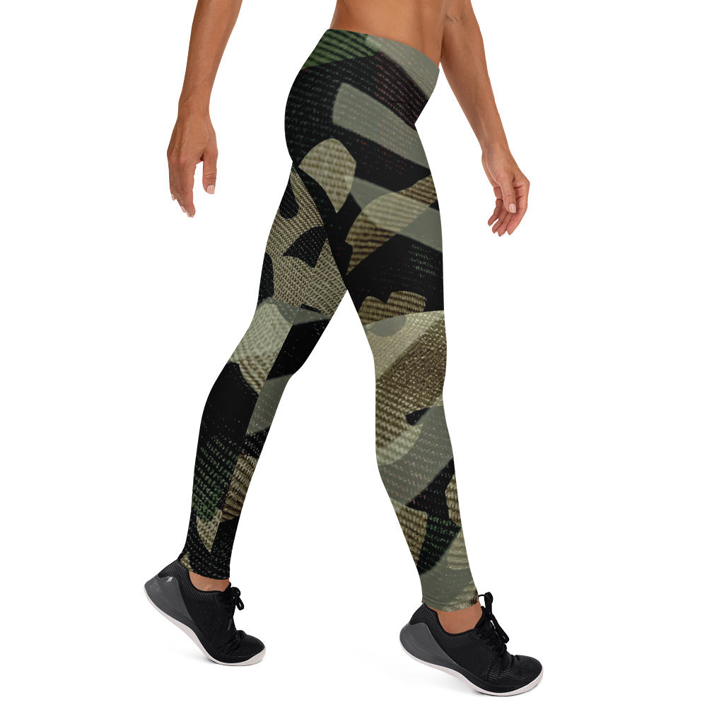 Scars & Stripes Leggings by Bust-Down Brave Body Designs