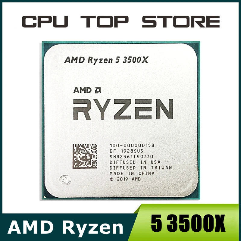 AMD Ryzen 5 3500X CPU on a white background with 'CPU Top Store' branding.