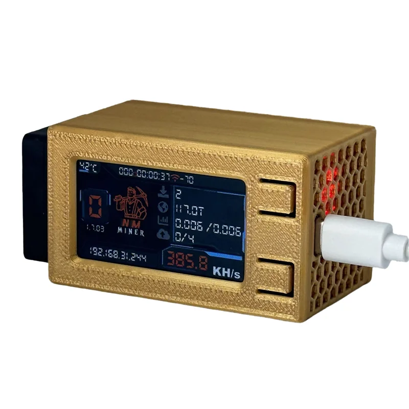 AP-Nerdminer V2 Pro Max: High-Performance 390 KH/s Bitcoin Solo Lottery Miner