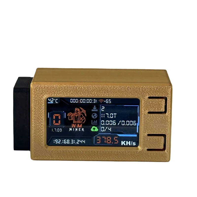 AP-Nerdminer V2 Pro Max: High-Performance 390 KH/s Bitcoin Solo Lottery Miner