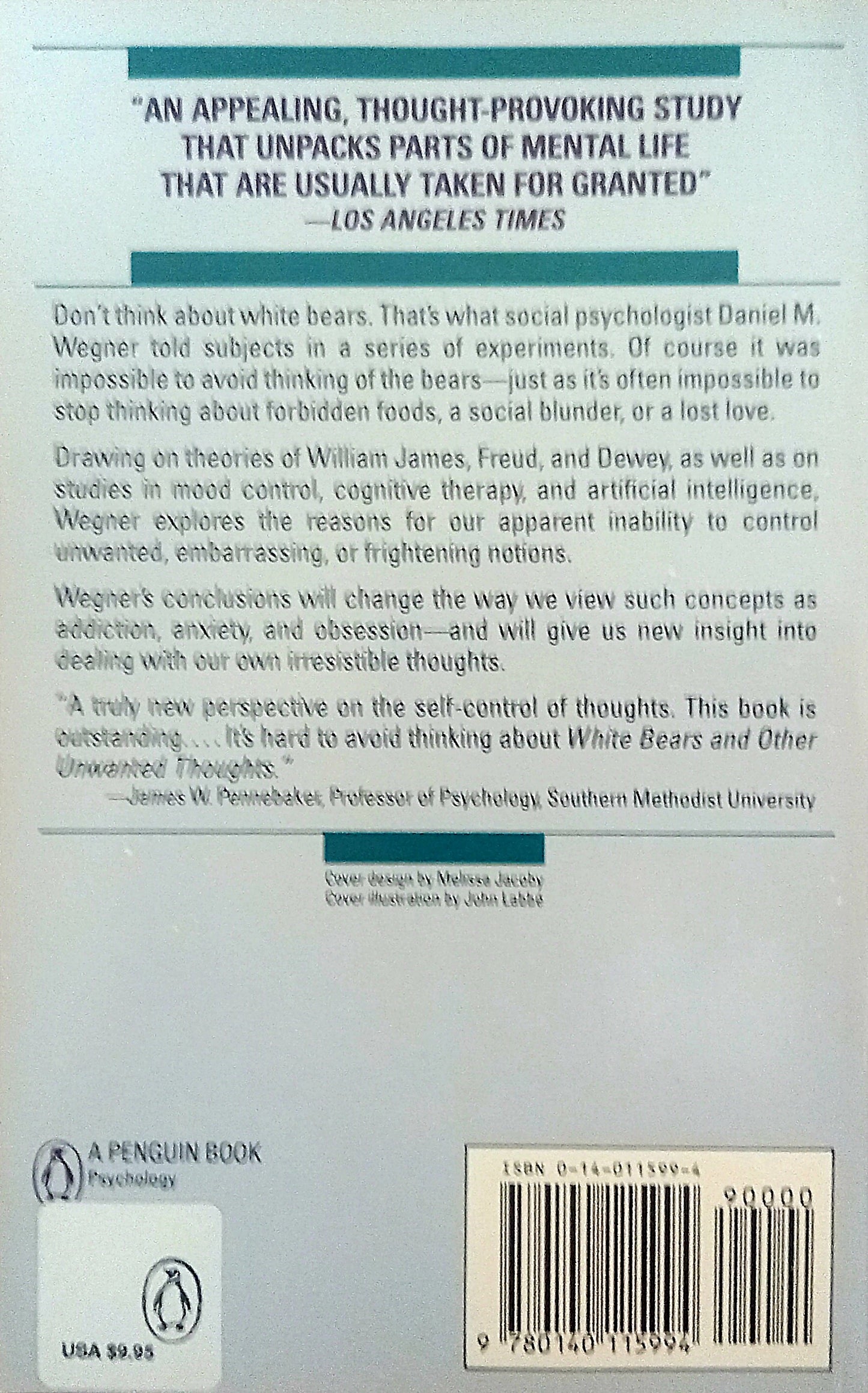 White Bears and Other Unwanted Thoughts by Daniel M. Wegner