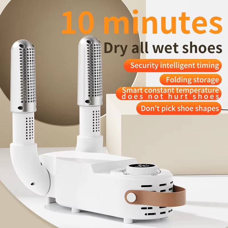 Smart-Timer Shoe-Boot Dry Rack | Sanitizing Quick-Kick Drying Station