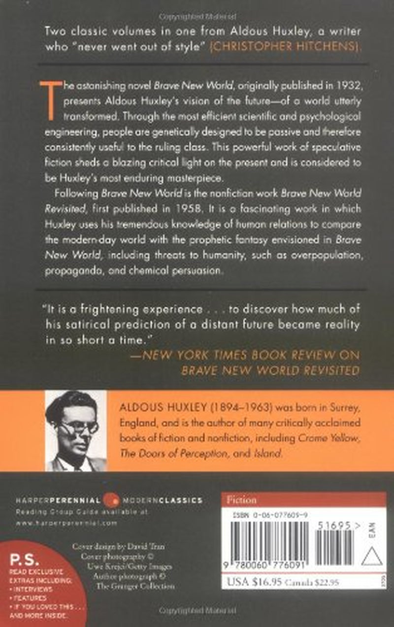 Brave New World: And Brave New World Revisited by Aldous Huxley