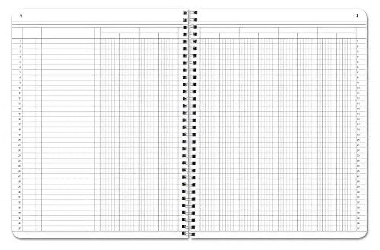 12 Column Ledger Book/Account Book/Accounting Notebook (12 (Twelve) Columns Columnar Log Book Format) - 100 Pages, 8.5" X 11", Wire-O (Log-100-7Cw-Pp-(Accounting-12)-Ax)