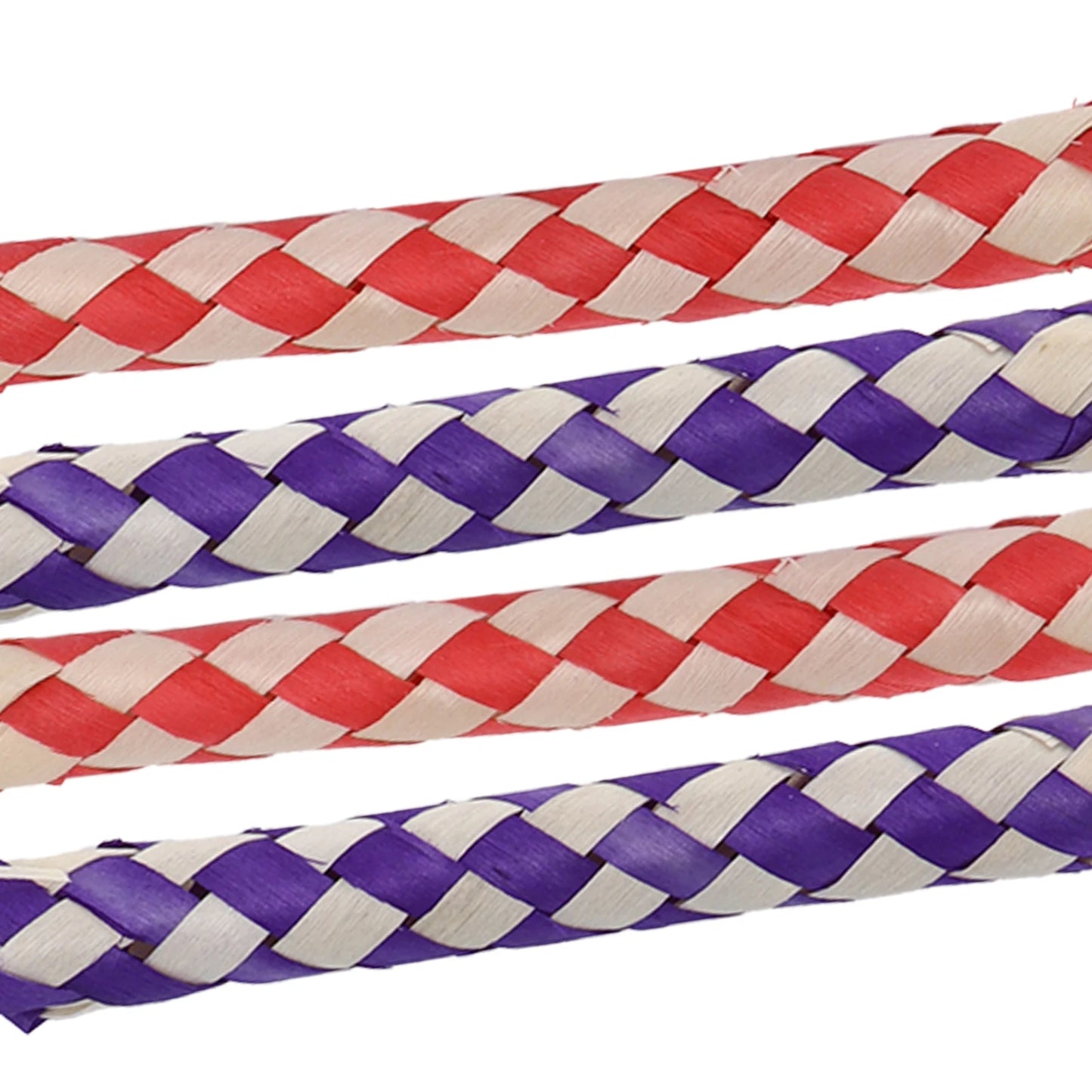 bamboo chinese finger trap pulled by two fingers