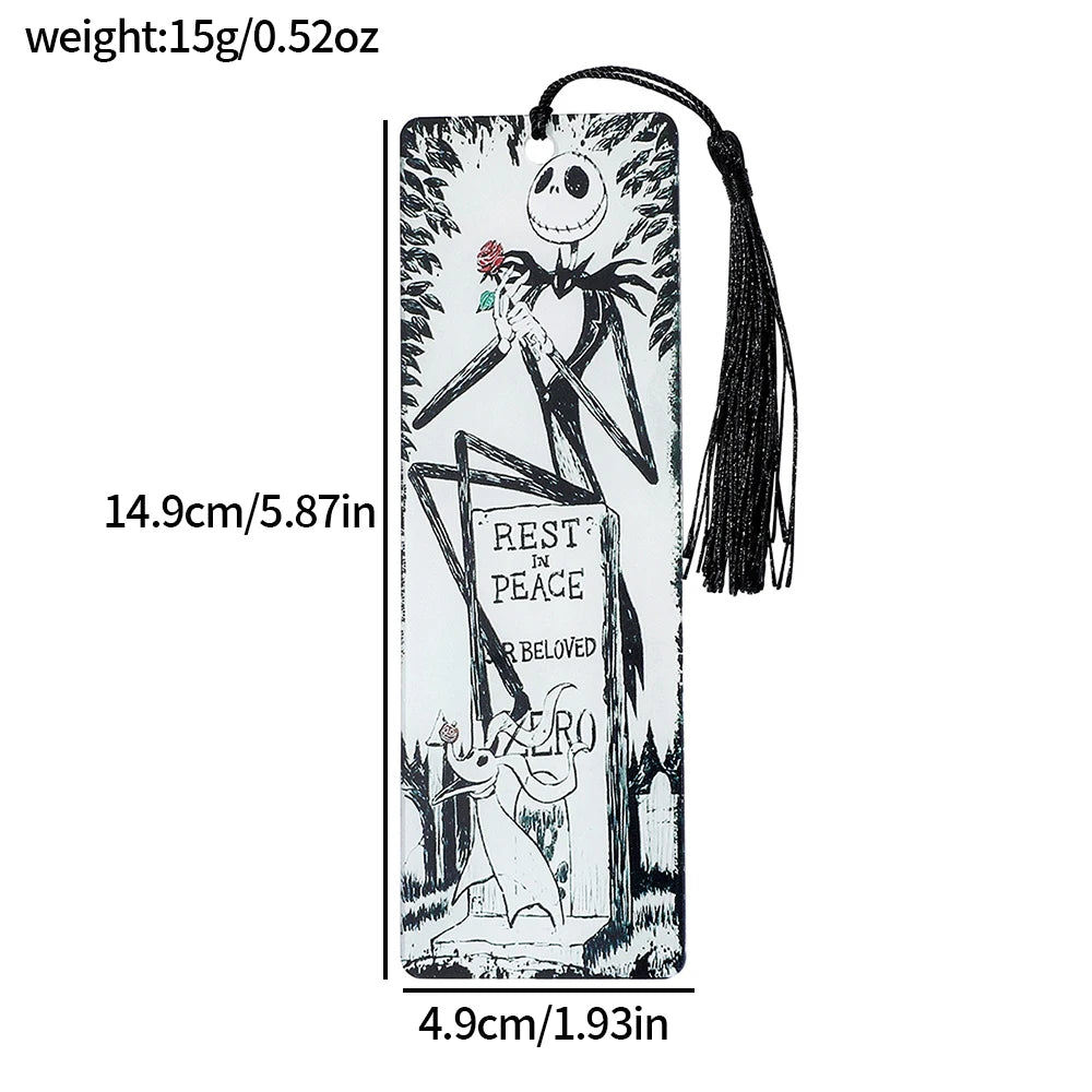 Nightmare Before Christmas Bookmarks with Jack Skellington, Sally, Oogie Boogie & Halloween Town Characters