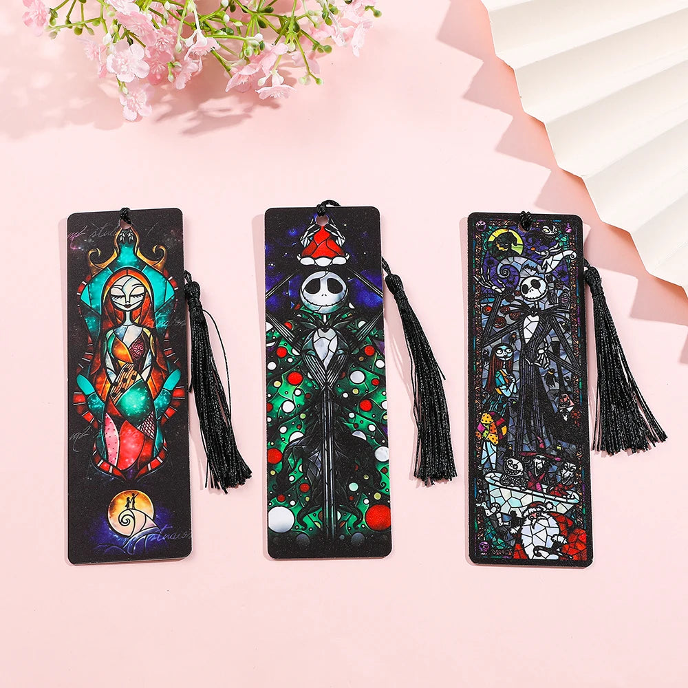Nightmare Before Christmas Bookmarks with Jack Skellington, Sally, Oogie Boogie & Halloween Town Characters