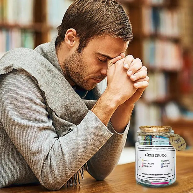 Spanish Bible Verse Jar | Random Scripture & Spiritual Support