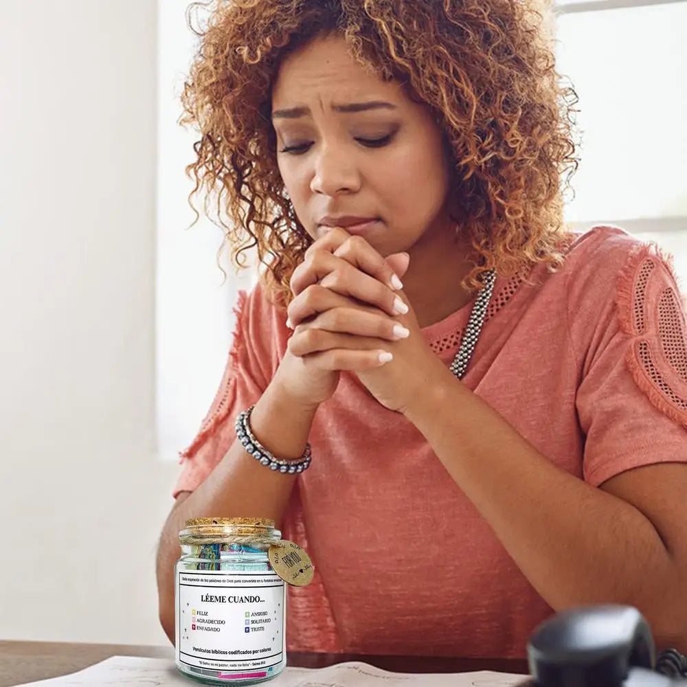 Spanish Bible Verse Jar | Random Scripture & Spiritual Support
