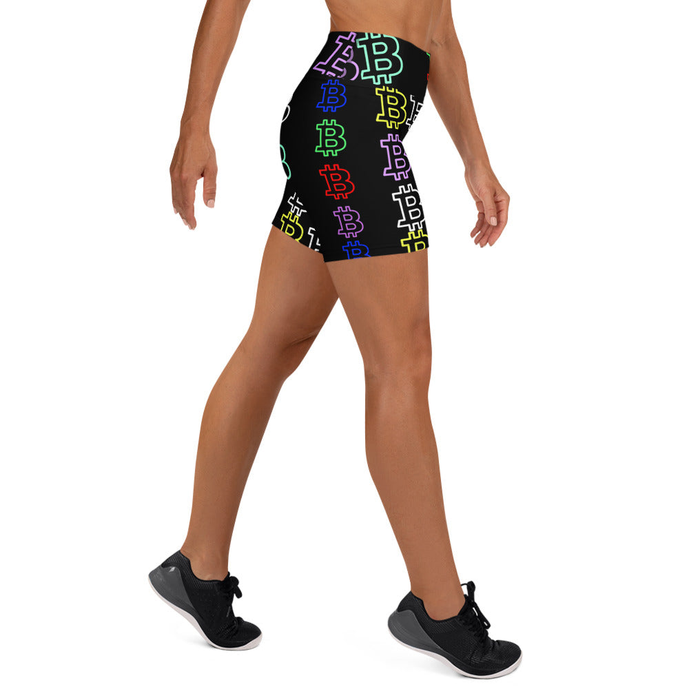 Bitcoin Booty Shorts: Blockchain Yoga Short