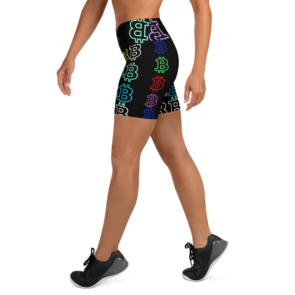 Bitcoin Booty Shorts: Blockchain Yoga Short