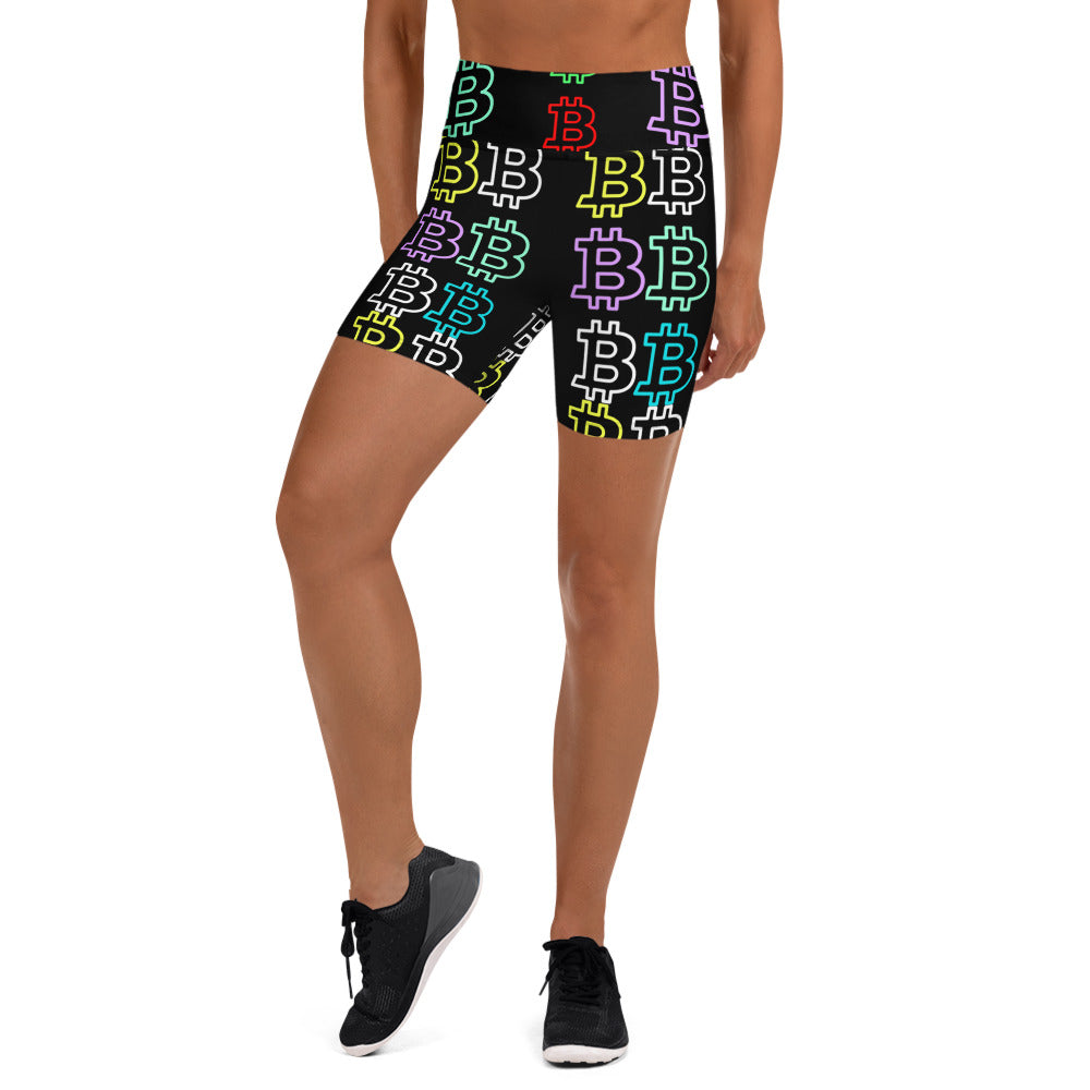Bitcoin Booty Shorts: Blockchain Yoga Short