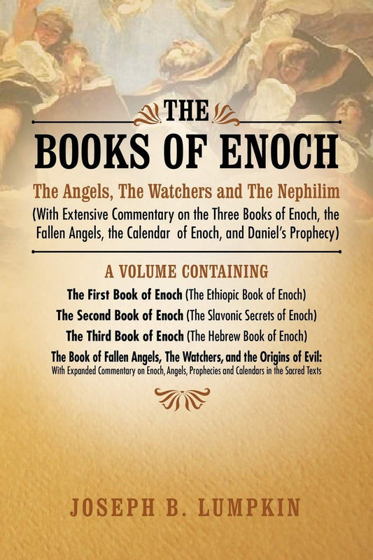Book cover of 'The Books of Enoch' by Joseph B. Lumpkin with gold background and text.
