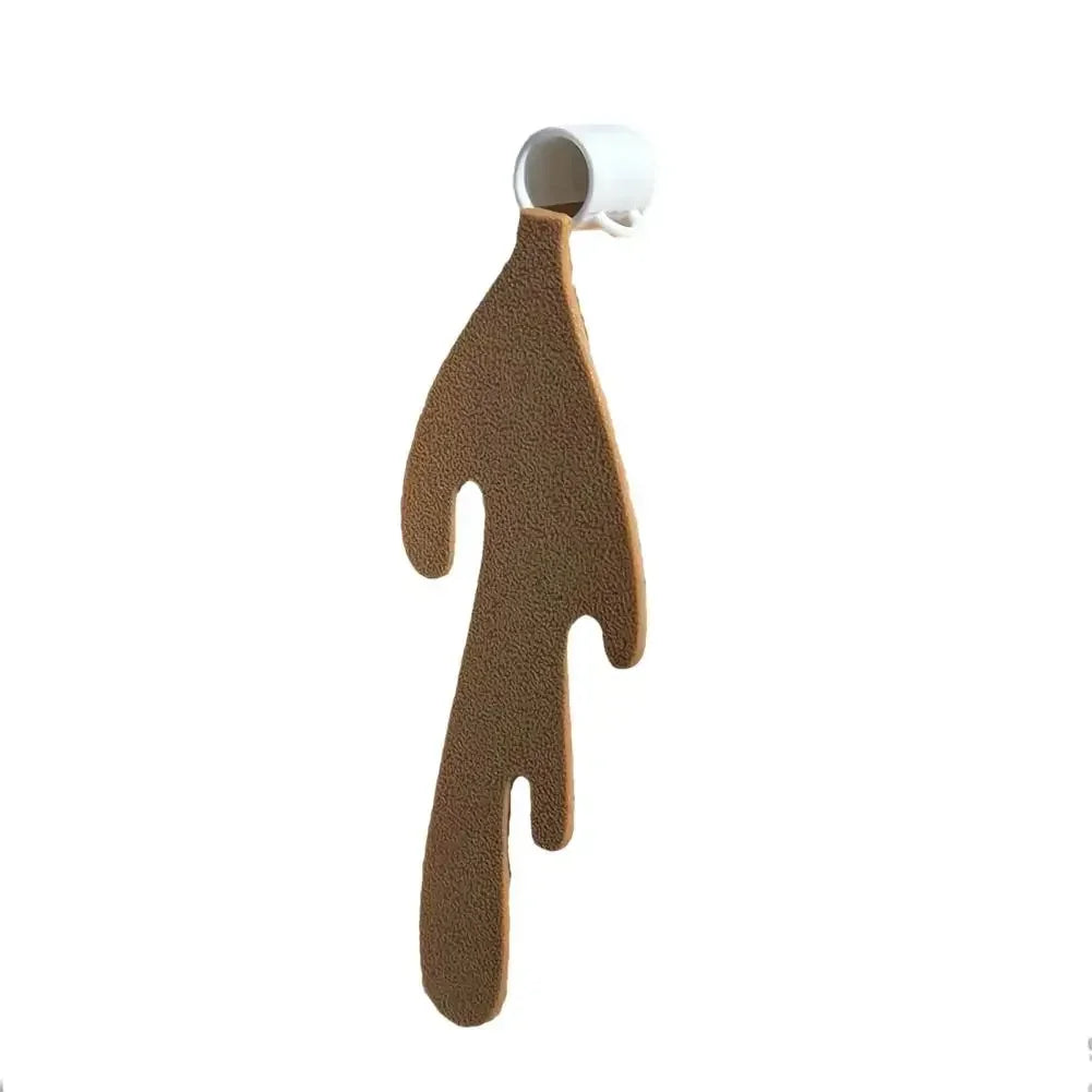 Bookmark with coffee spilling on page it's marking.