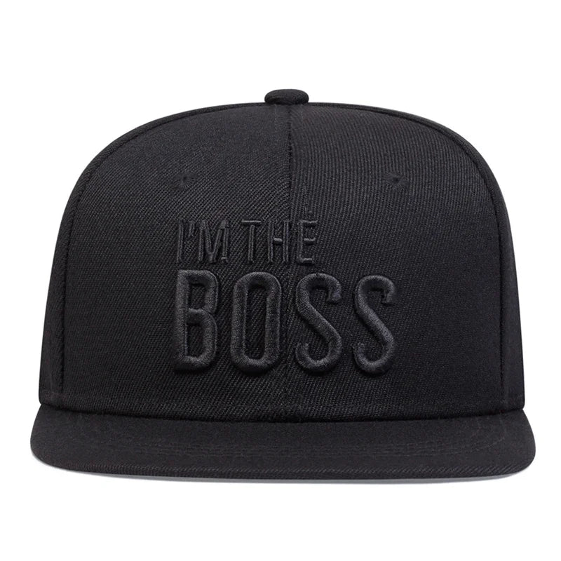 I’m the Boss Snapback Hat – Flat Brim Adjustable Cap | Streetwear Hip Hop Baseball Cap