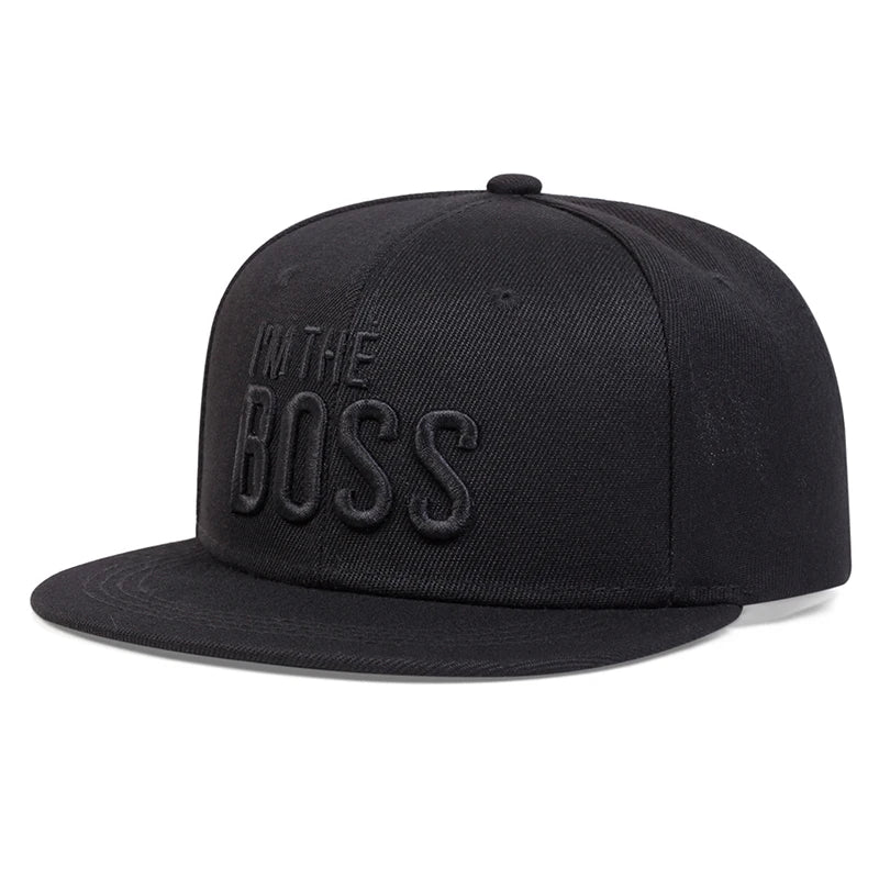 I’m the Boss Snapback Hat – Flat Brim Adjustable Cap | Streetwear Hip Hop Baseball Cap