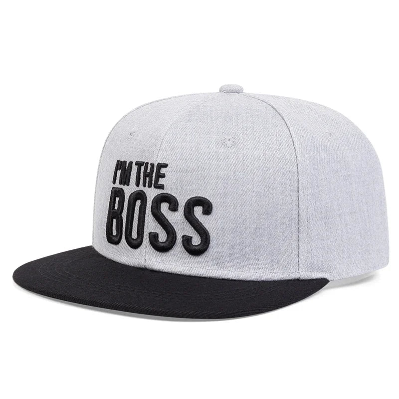 I’m the Boss Snapback Hat – Flat Brim Adjustable Cap | Streetwear Hip Hop Baseball Cap