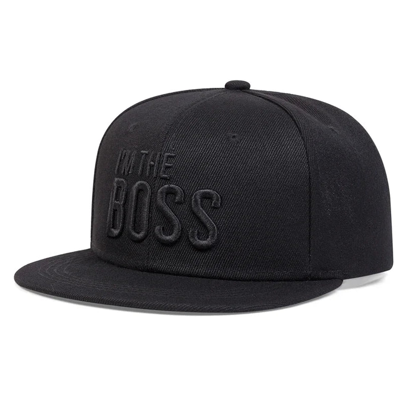 I’m the Boss Snapback Hat – Flat Brim Adjustable Cap | Streetwear Hip Hop Baseball Cap