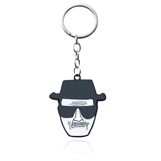 Breaking Bad Keychain Set – Walter White Heisenberg & Logo Metal Keyring | TV Show Backpack Pendant Accessories