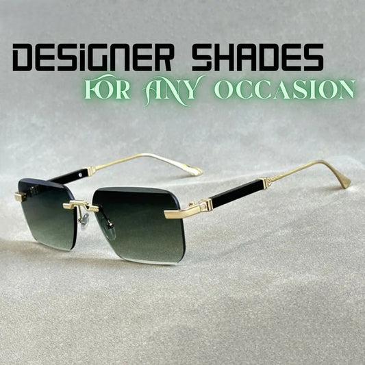 Rimless Designer Sunglasses