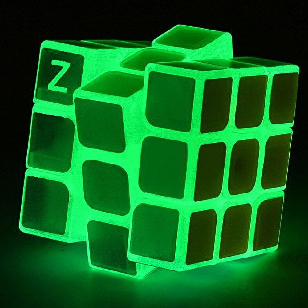 Neon Cubix Rube Glow in Dark Rubix Cube | Neon Green Luminous Rubik’s Speed Cube – Bust ...
