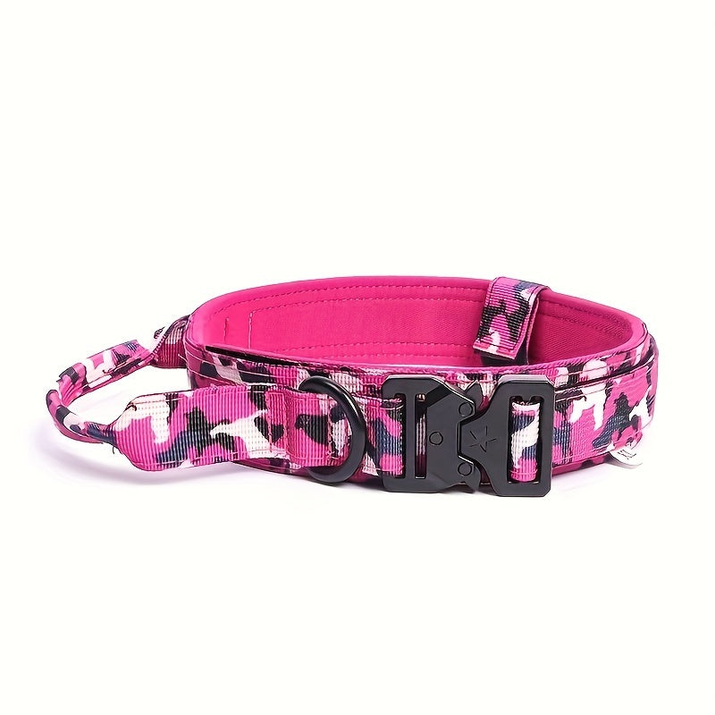 Heavy Duty Multi-Colored Camo Dog Collars for Maximum Canine Comfort & Pet Protection by Happy Hounds Accessories for Our Dear Dogs