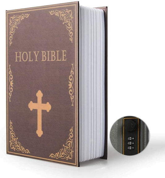 Divine Diversion Decoy: Holy Bible Safe-Storage Secret Stash-Spot