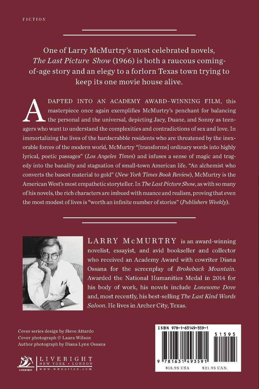 The Last Picture Show by Larry McMurtry || Western-Fiction Book-Novels