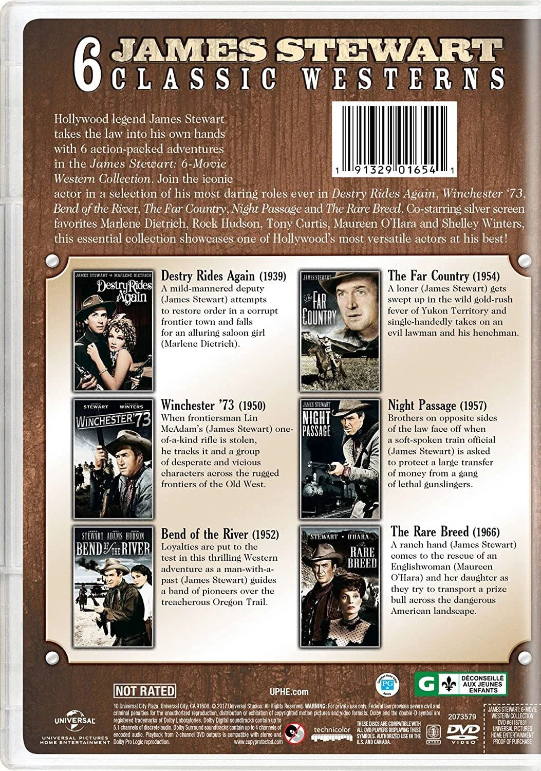 James Stewart: 6-Movie Western Collection (DVD)