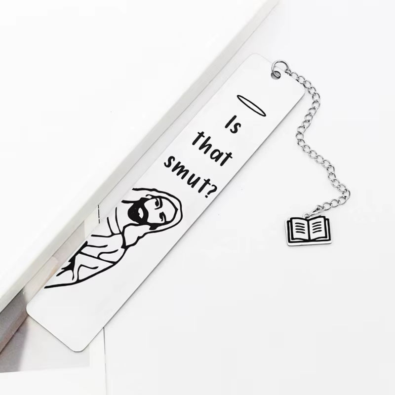 Peaking Jesus Funny Bookmark - Stainless Steel Gift for Readers