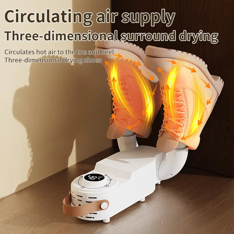 Smart-Timer Shoe-Boot Dry Rack | Sanitizing Quick-Kick Drying Station