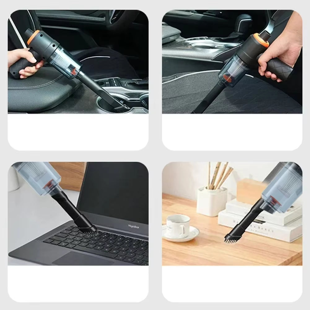 Wireless Car Vacuum 6000PA Strong Suction Handheld Cordless Cleaner 