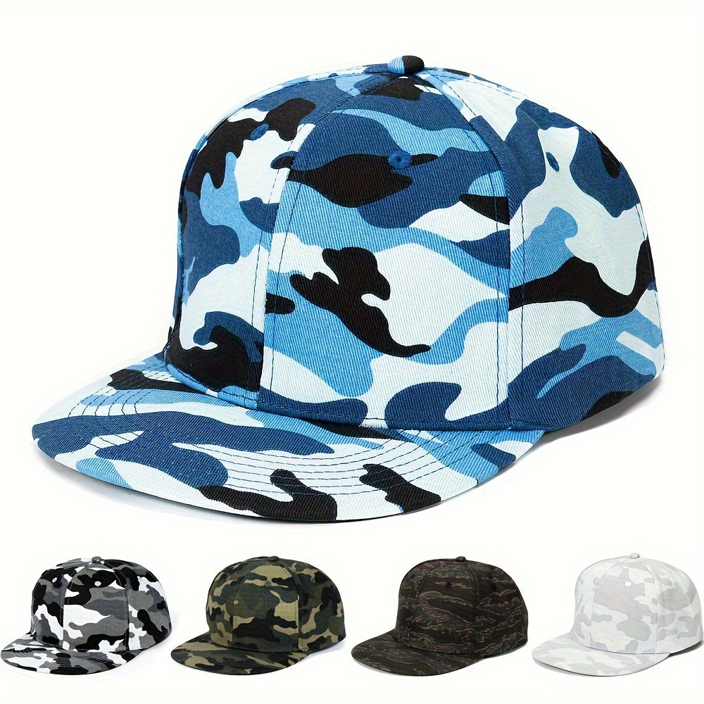 Camouflage Snapback Hat – Urban, Ocean, Army, Jungle, Snow & Python Camo Flat Brim Caps