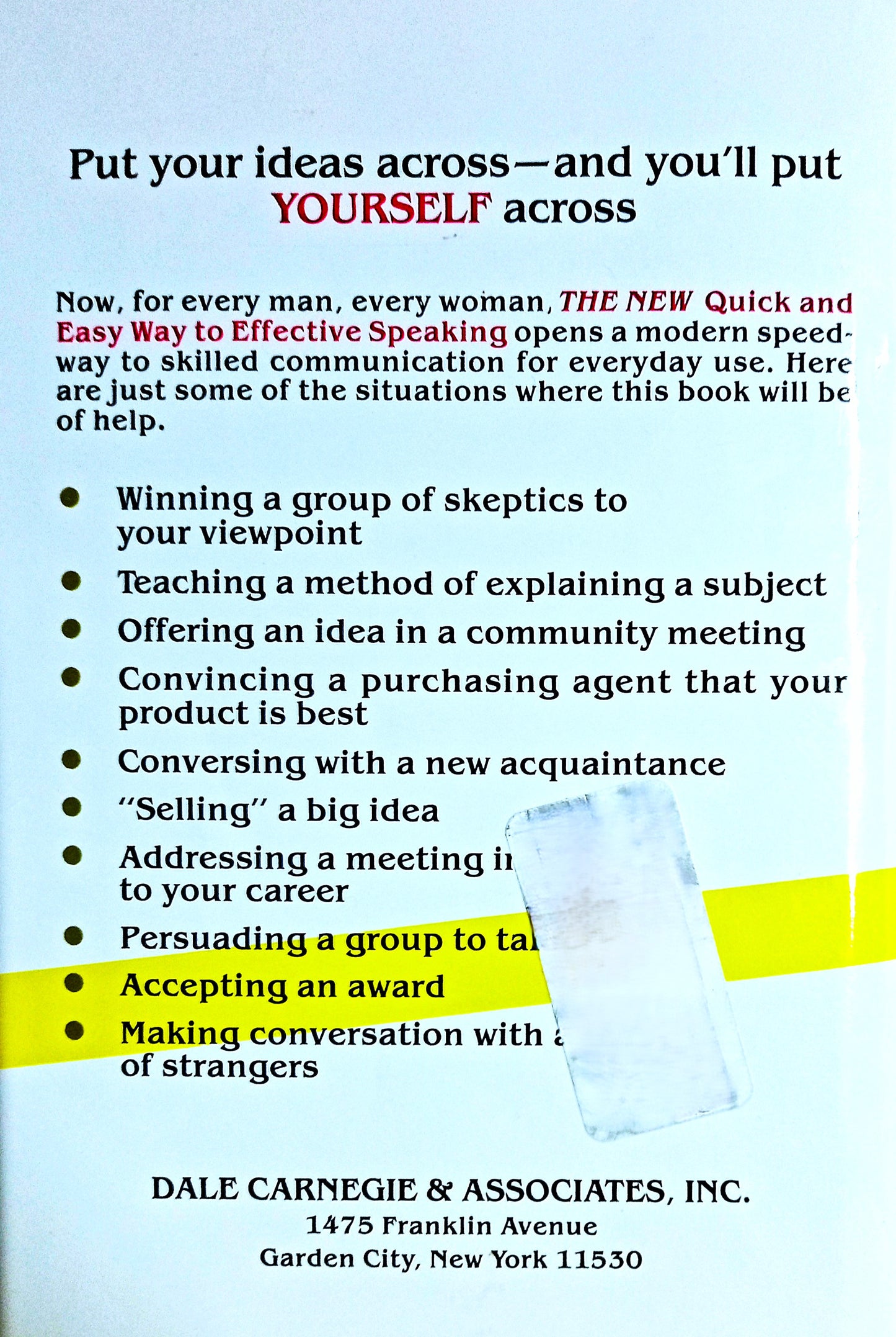The Quick and Easy Way To Effective Speaking by Dale Carnegie & Dorothy Carnegie