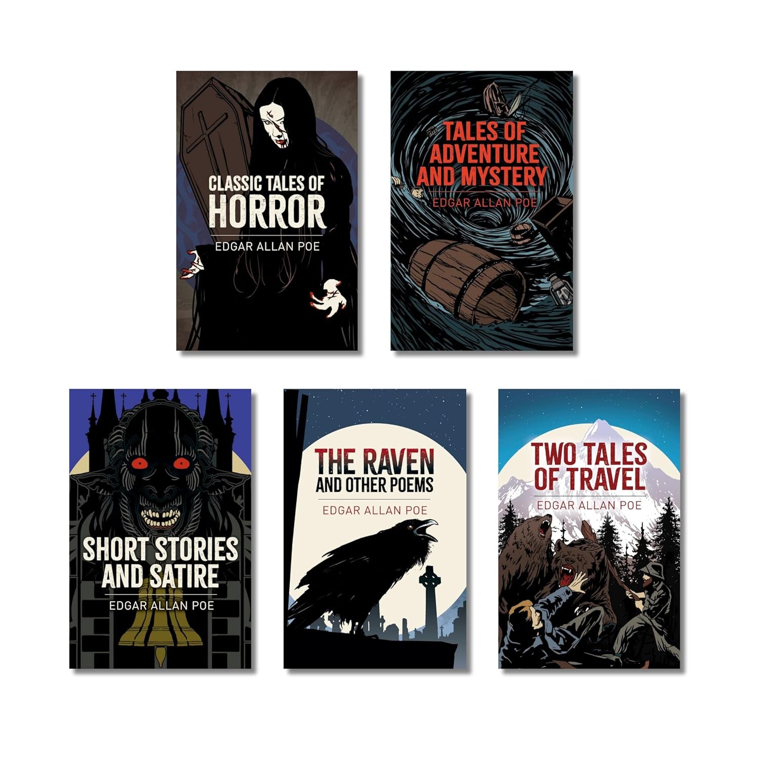 Edgar Allan Poe Collection: 5-Book Boxed Set