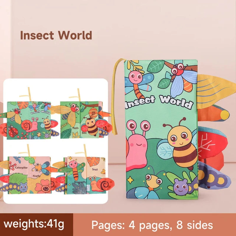 Animal Tail 3D Cloth Baby Books Animals | Strength-Development Books