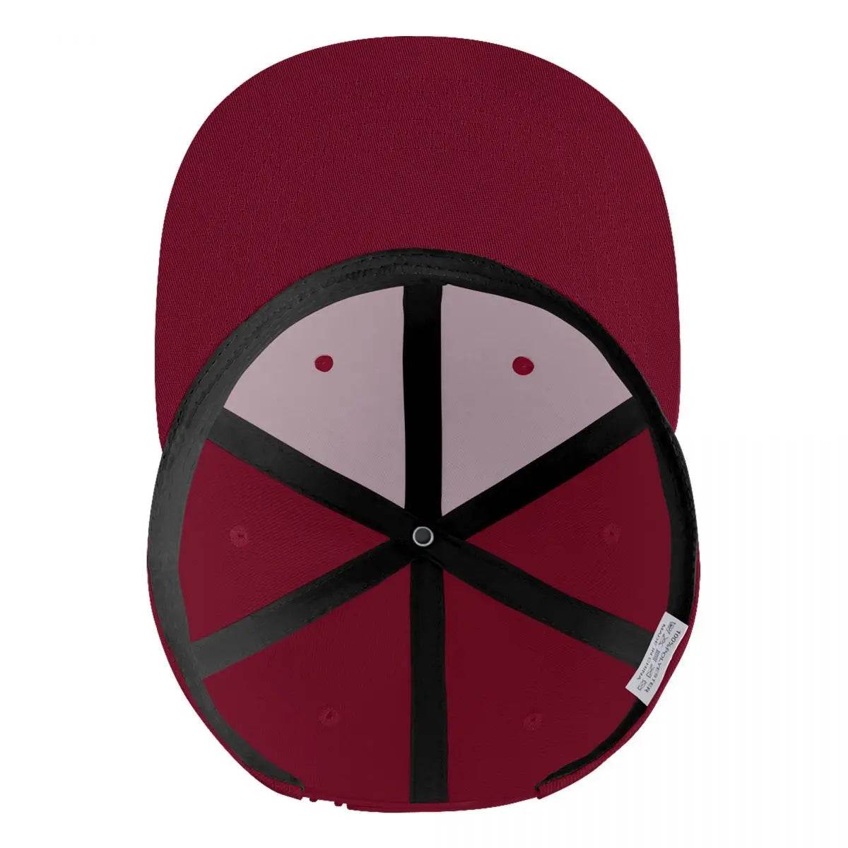 Maroon 'College Dropout Kanye Snapback: Bear Mascot OSFA 9-Colorways' cap with yellow bear logo on a white background inside hat view.