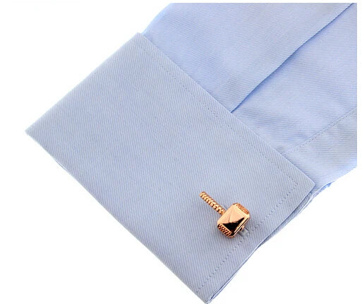 Hammer of Thor Cufflinks – Superhero Inspired Men’s Cufflinks in Silver & Rose Gold