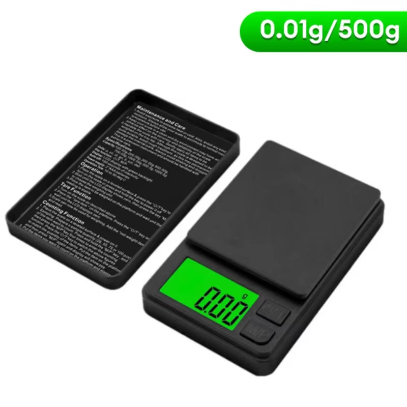 Precision Pocket Scale 1000g x 0.1g: Compact Digital Gram Scale for Coins, Food & Jewelry