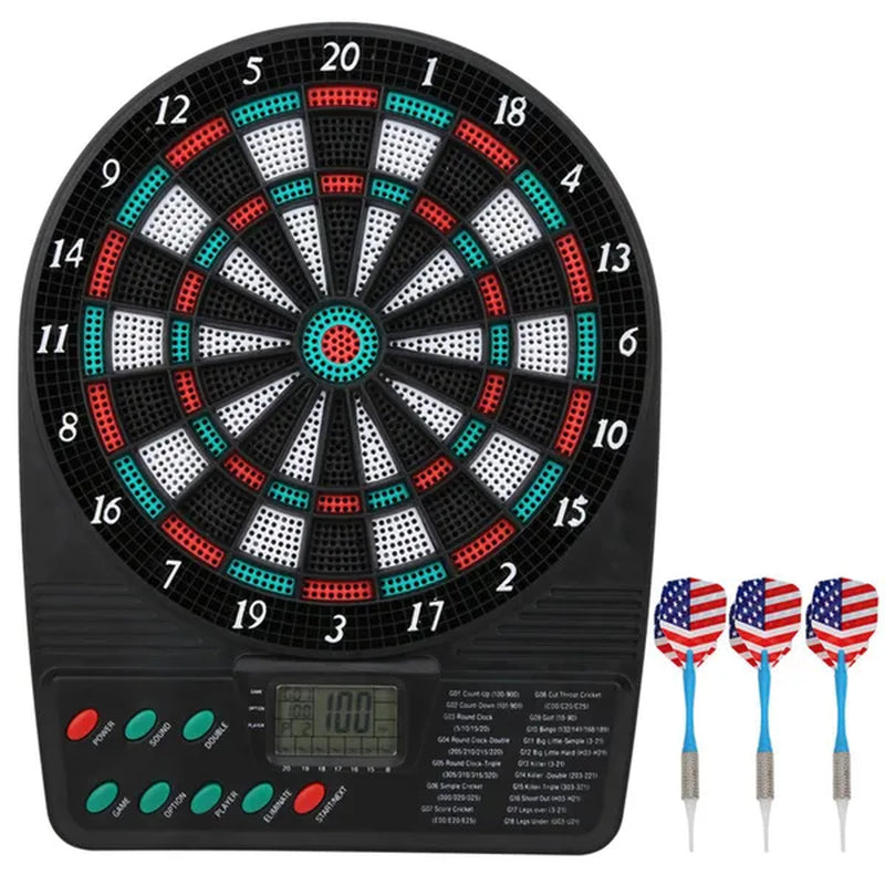 Dart-o-Matic Electronic Dartboard Home Dart Game With LCD Scorekeeping