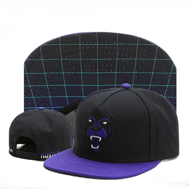 Designer Hood Hats Snapback Collection – Embroidered Streetwear Caps with Printed Brims