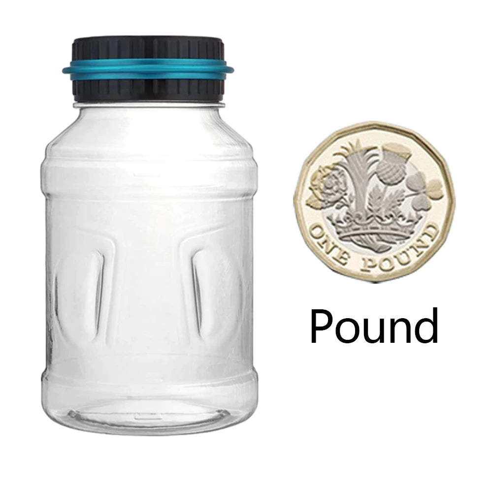 Digital LCD coin counter piggy bank for multi-currency savings for GBP