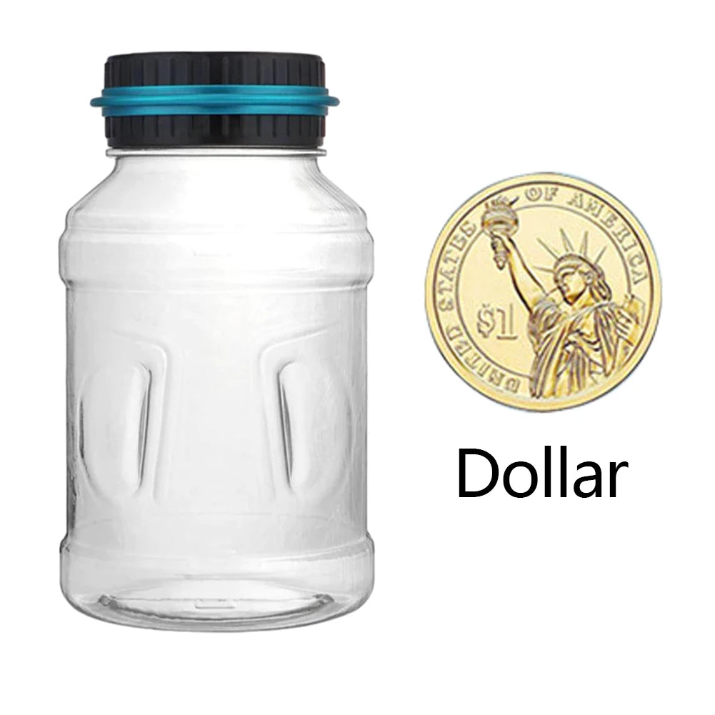 Digital LCD coin counter piggy bank for multi-currency savings for USD