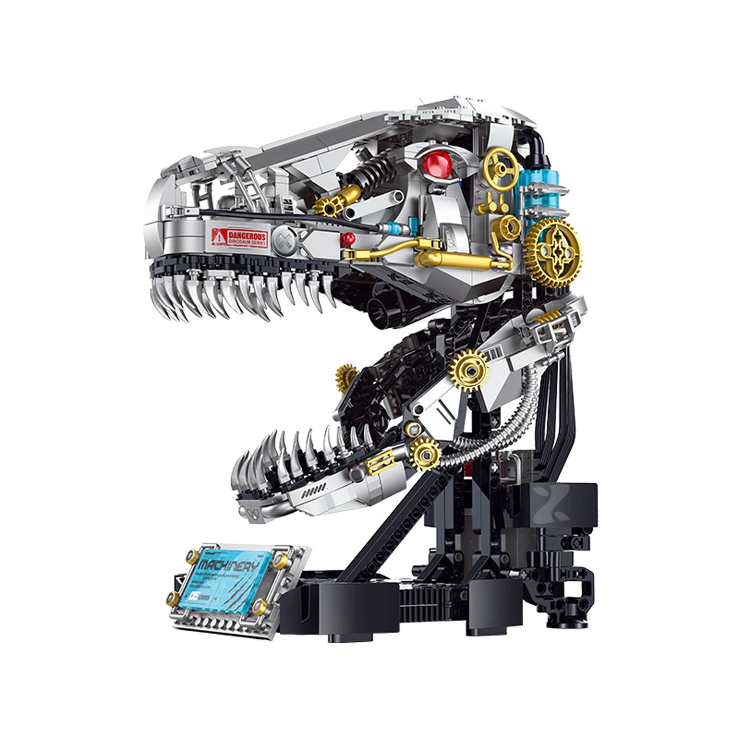 T-Rex Skull Building Brick STEM Blocks Builder's Puzzle | 916 Piece Block Toy