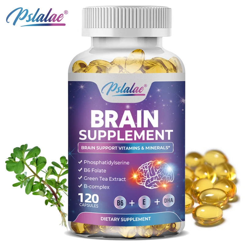 DMAE Bacopa Nootropic Brain Booster Phosphatidylserine Supplement | Master Memory-Focus-Clarity-Energy IQ Mental Power Supplements