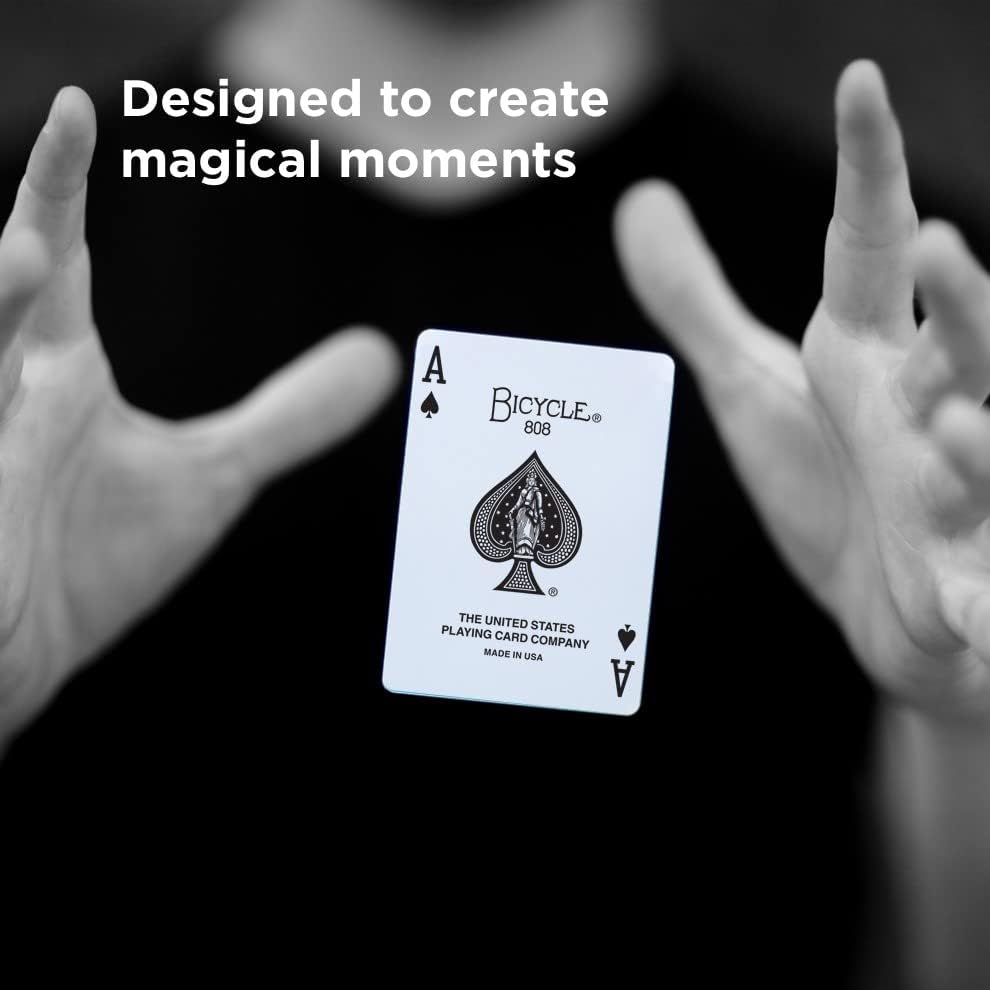 Ace of Spades on display floating and text overlay reading "Designed for magical moments' with the card floating in between two hands.