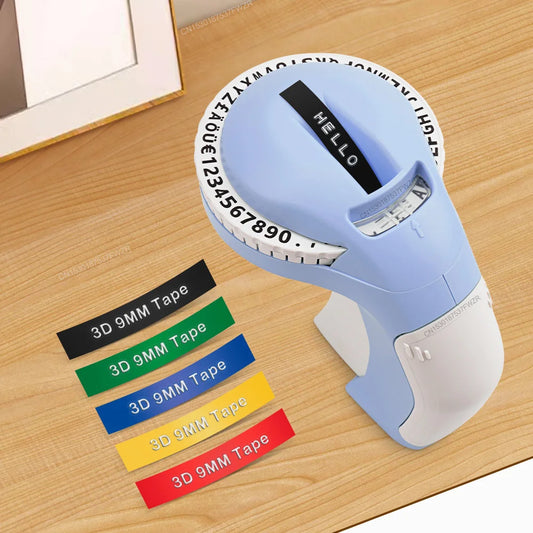 Dymo Labeler B90 3D Embossing Label Maker | Compatible with Dymo 12965 Motex E101 & 9mm Tapes
