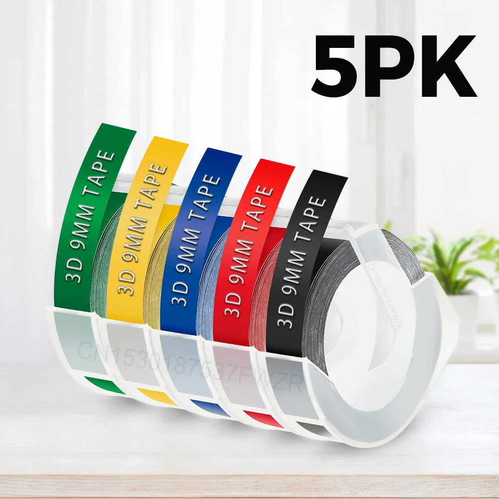 Dymo Labeler B90 3D Embossing Label Maker | Compatible with Dymo 12965 Motex E101 & 9mm Tapes